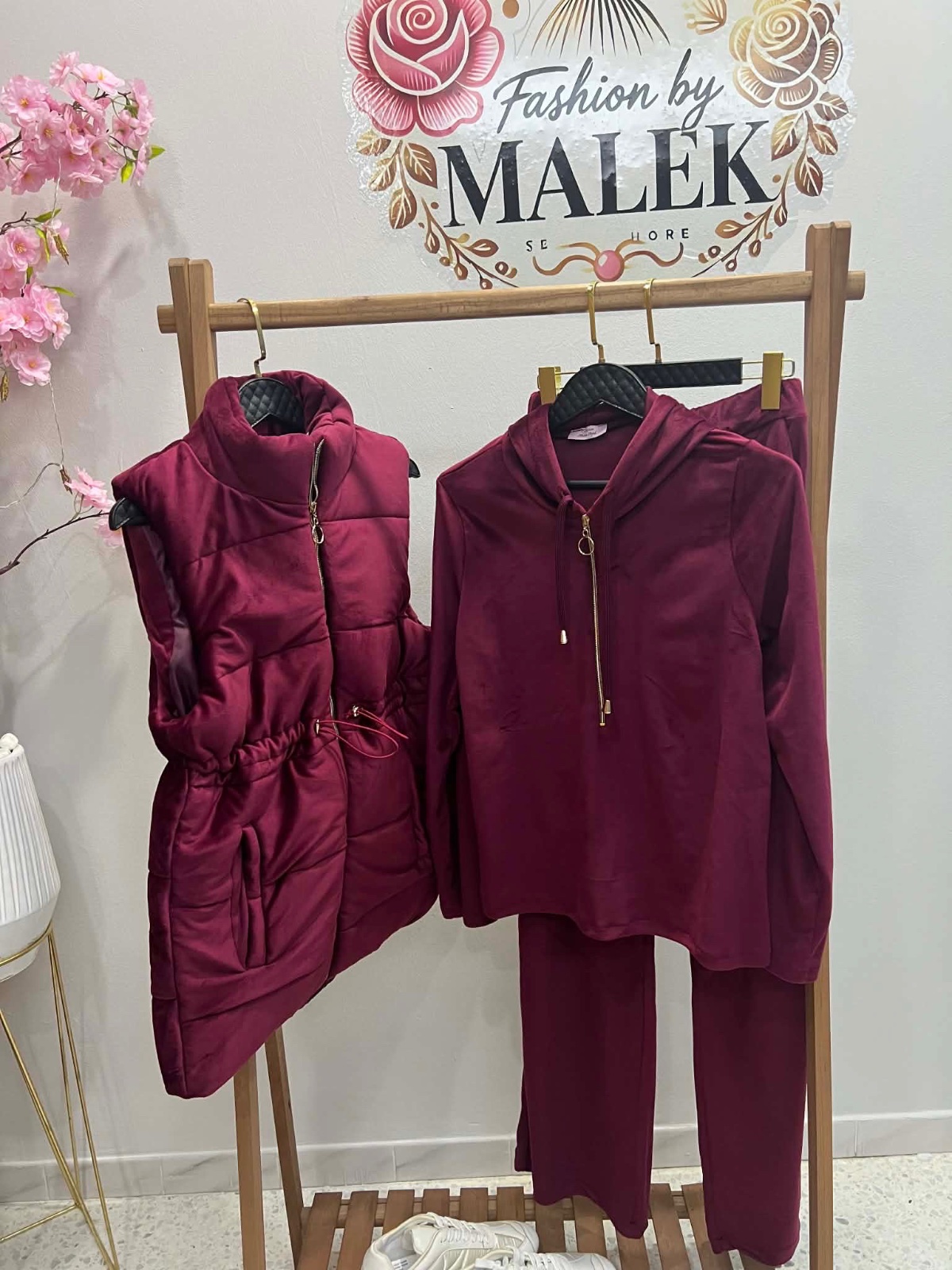 Tenue burgundy 3 pieces
