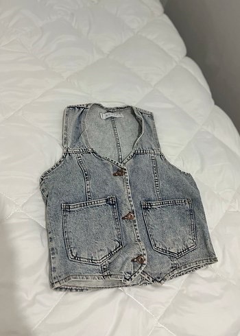 Gilet sans manche en jean 