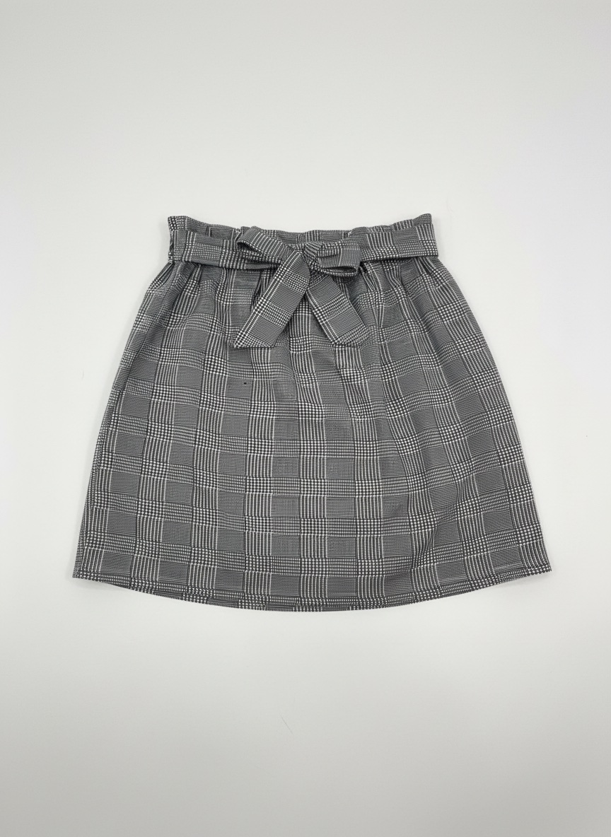 Jupe à carreaux gris Primark