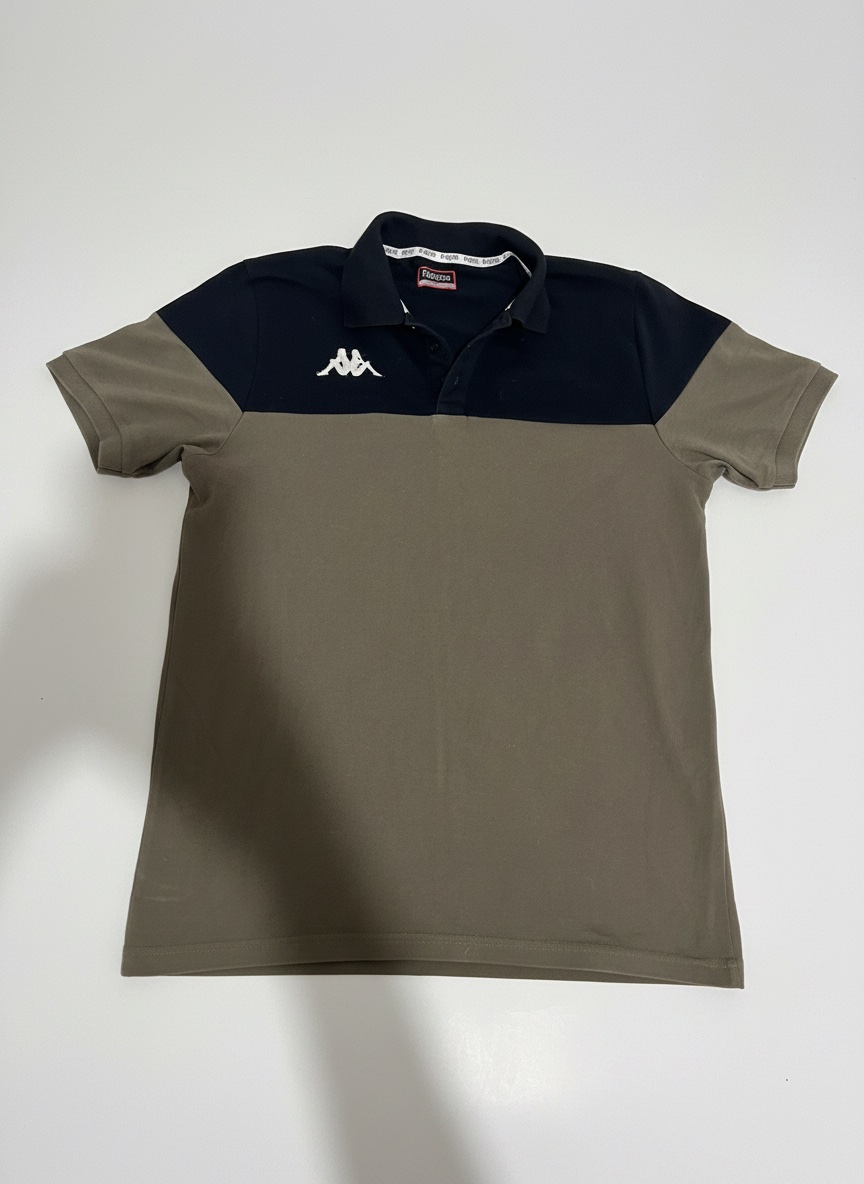 Polo vert kaki kappa 
