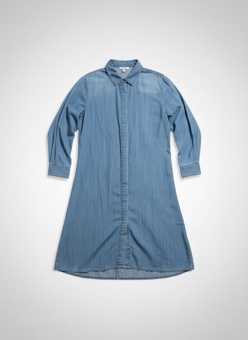 Robe bleu boutonnée FAMELIN