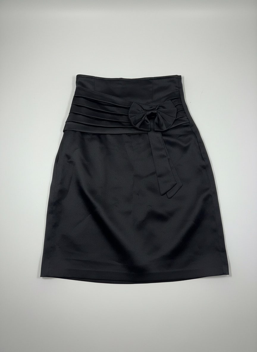 Jupe GEPARD COLLECTION noire avec un noeud 