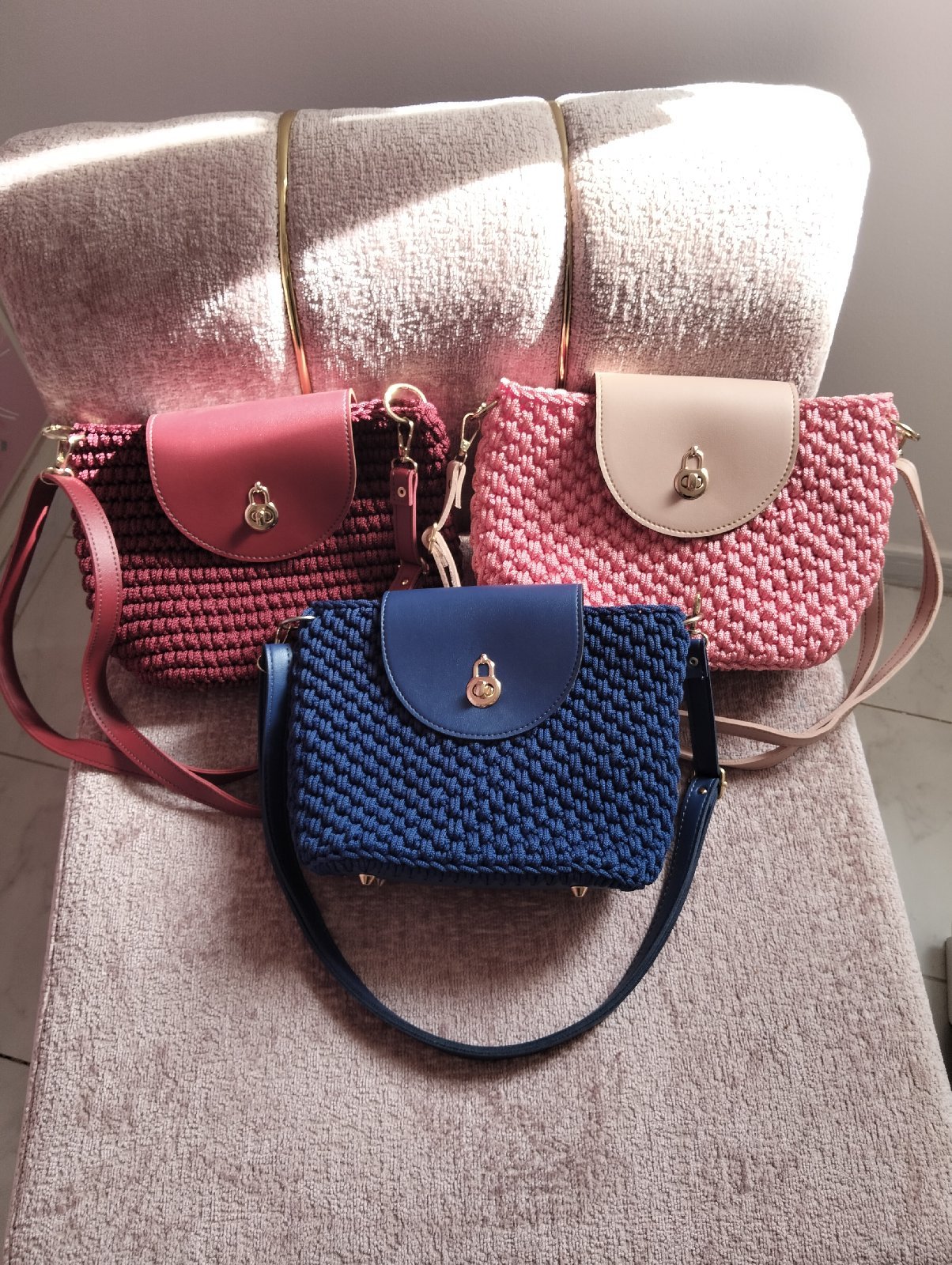 Sac a main en crochet artisanal