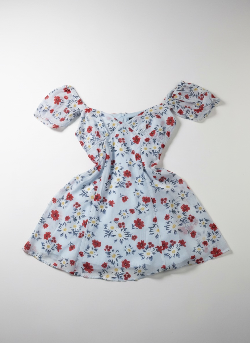 Robe fleurie courte  Floral mini dress