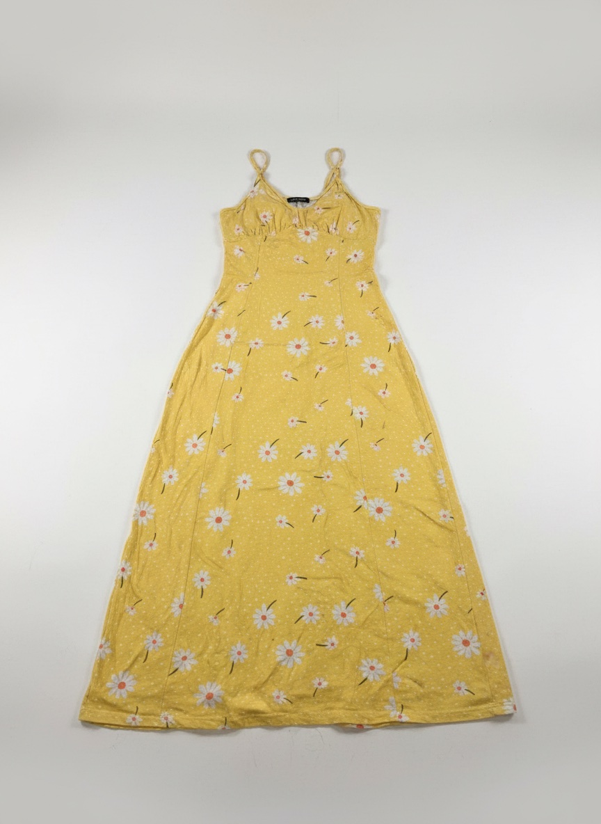Yellow floral dress 