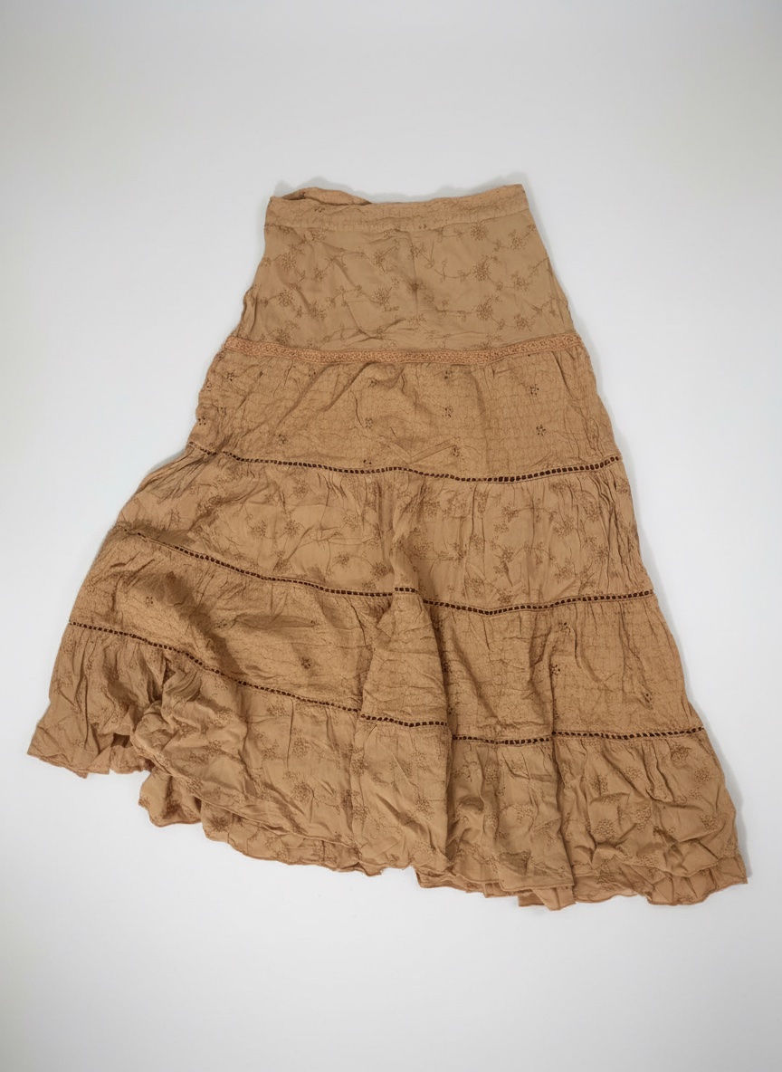Beige maxi skirt 