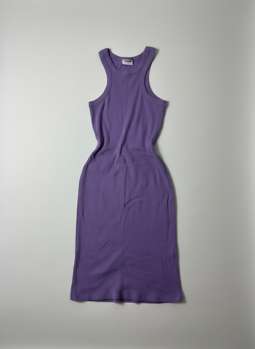 Purple bodycon basic dress