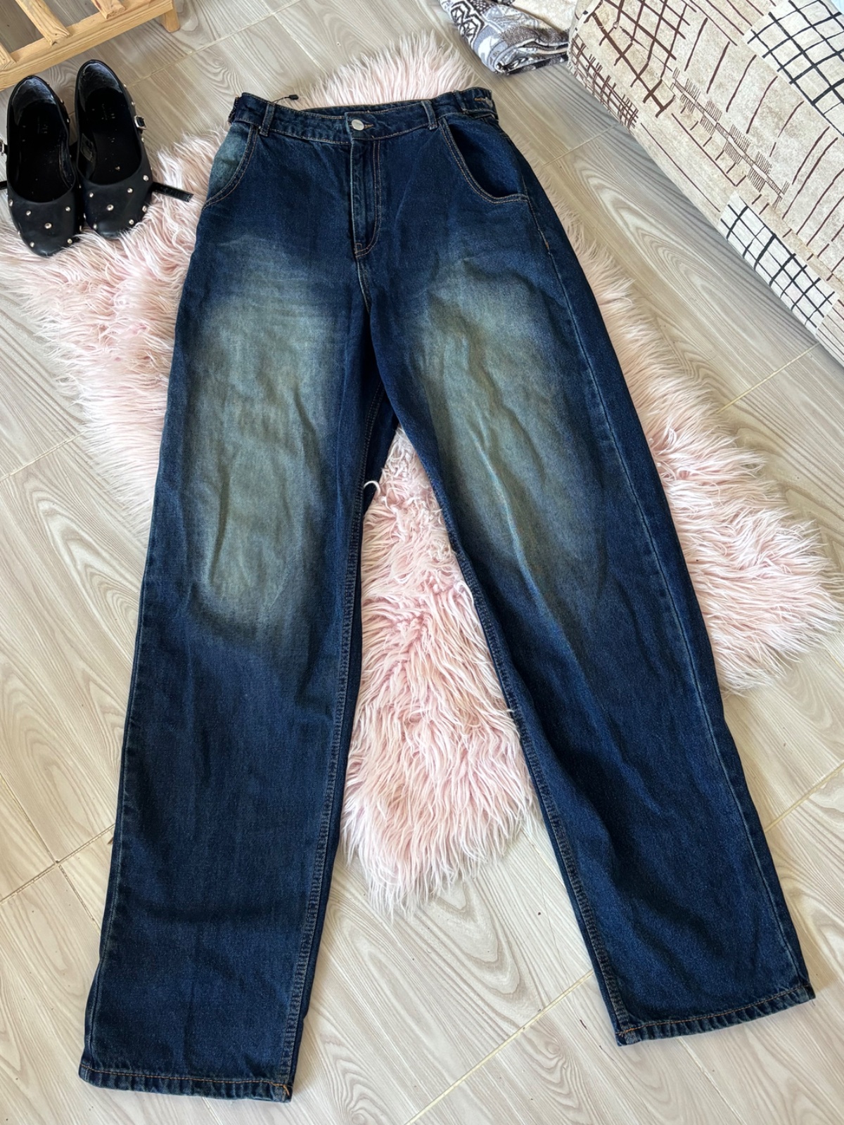 Jeans dark wash peu porté