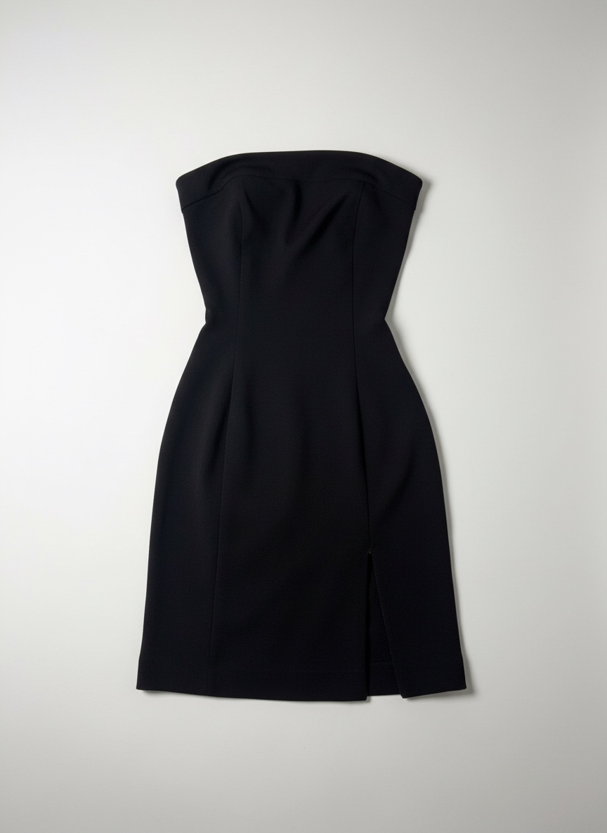 Black strapless dress  / robe noire 