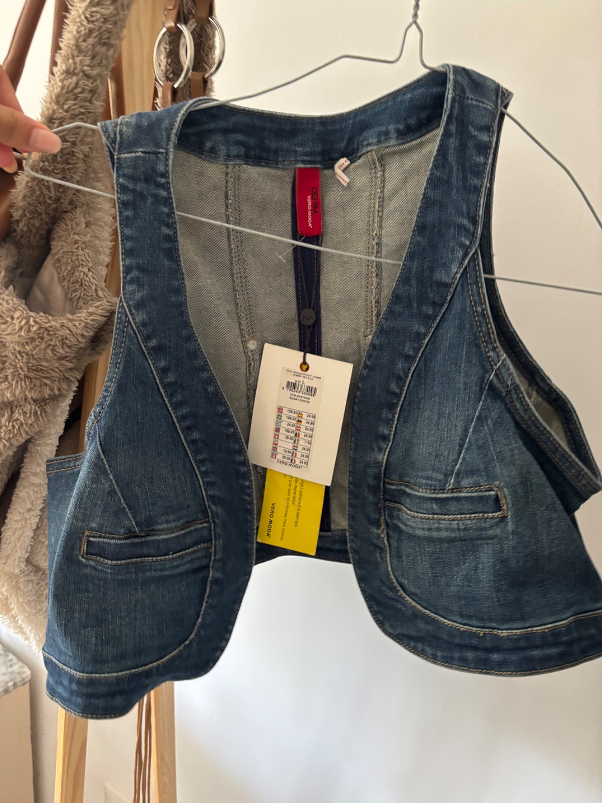 Vest jean  neuve  b ticket 