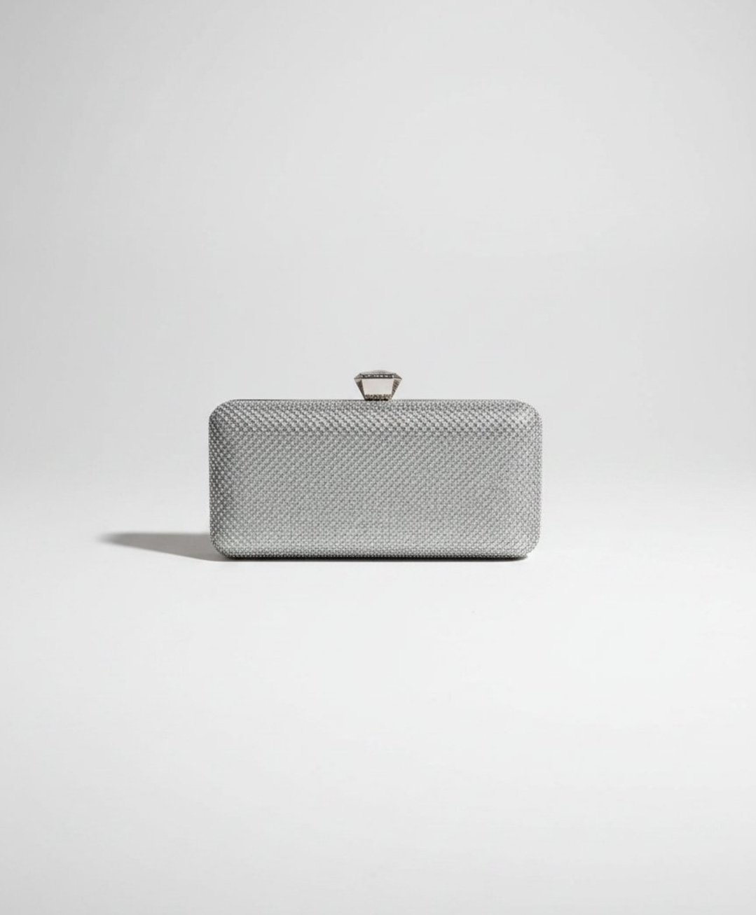 Pochette de soirée chic - Strass argentés 
