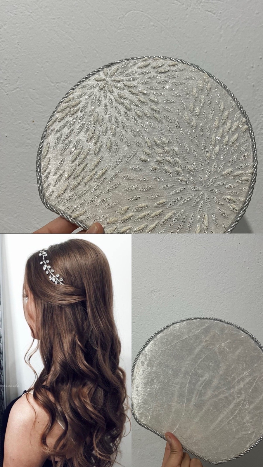 Tout neuf jamais utilisé 🌟 Eventail 3roussa et Broche de cheveux mariage ❤️