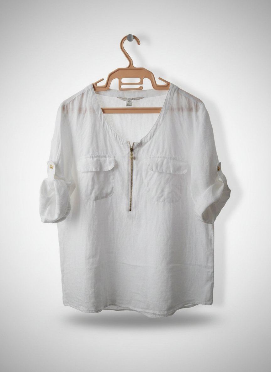 Magnifique chemise blanche قمراية