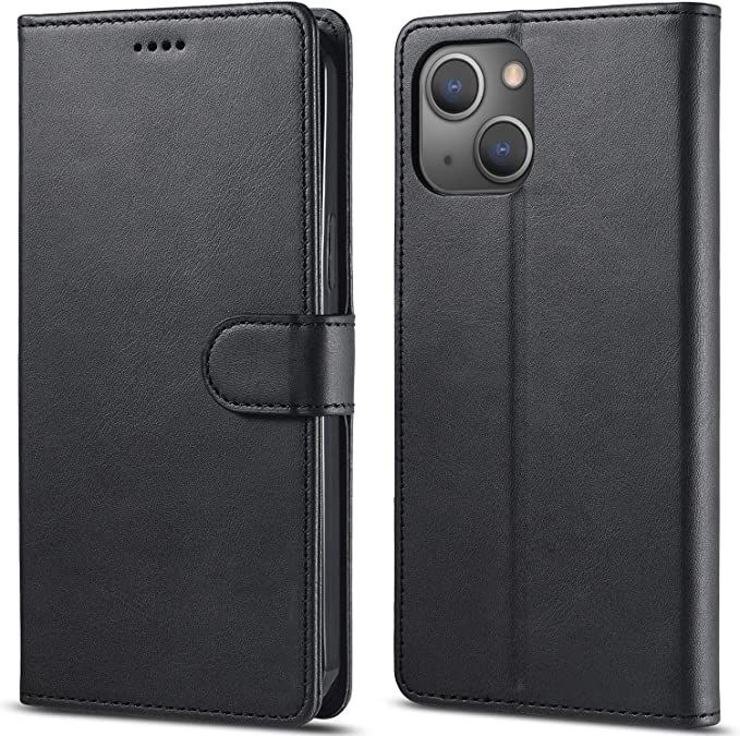 Un cache de téléphone du vrai cuir pour iPhone 13 et iPhone 14