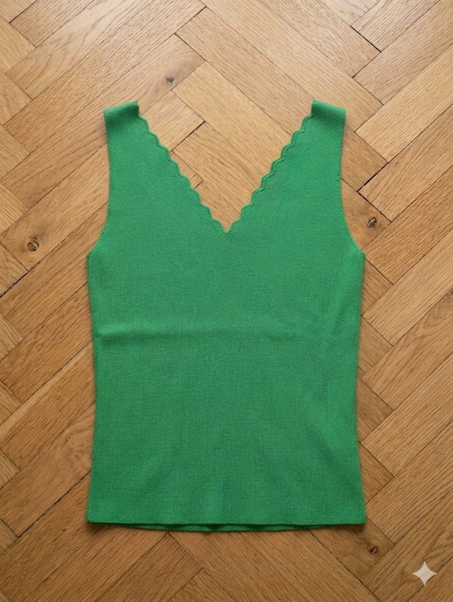 Jolie pull vert