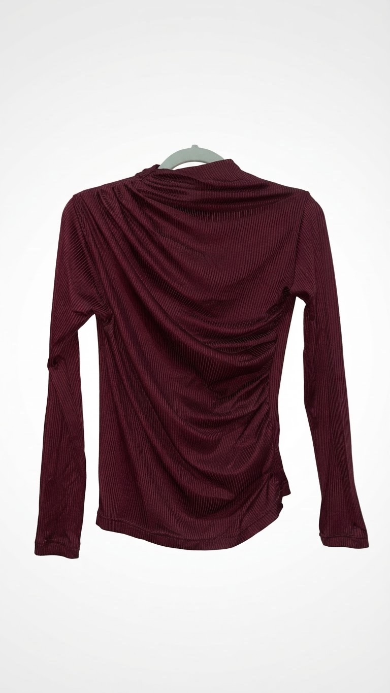 Pull rouge bordeaux