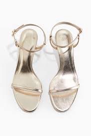 Gold kitten heels 