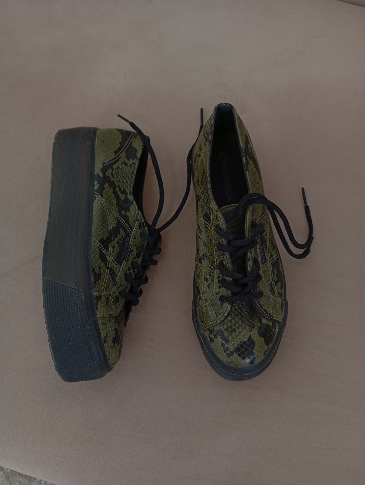 Chaussures vert/noir