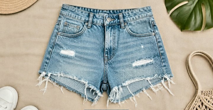 Short en jean Bershka taille 36 High Waist