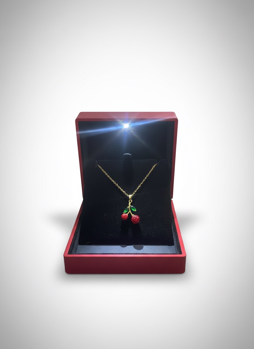 Collier cerise