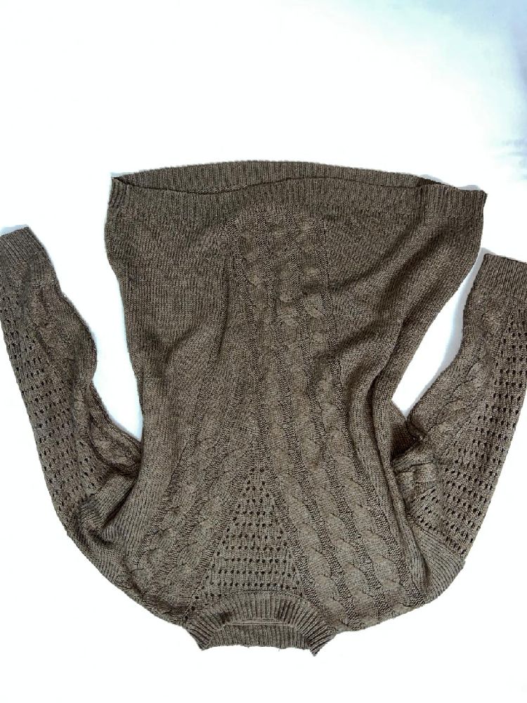 Pull en laine marron 