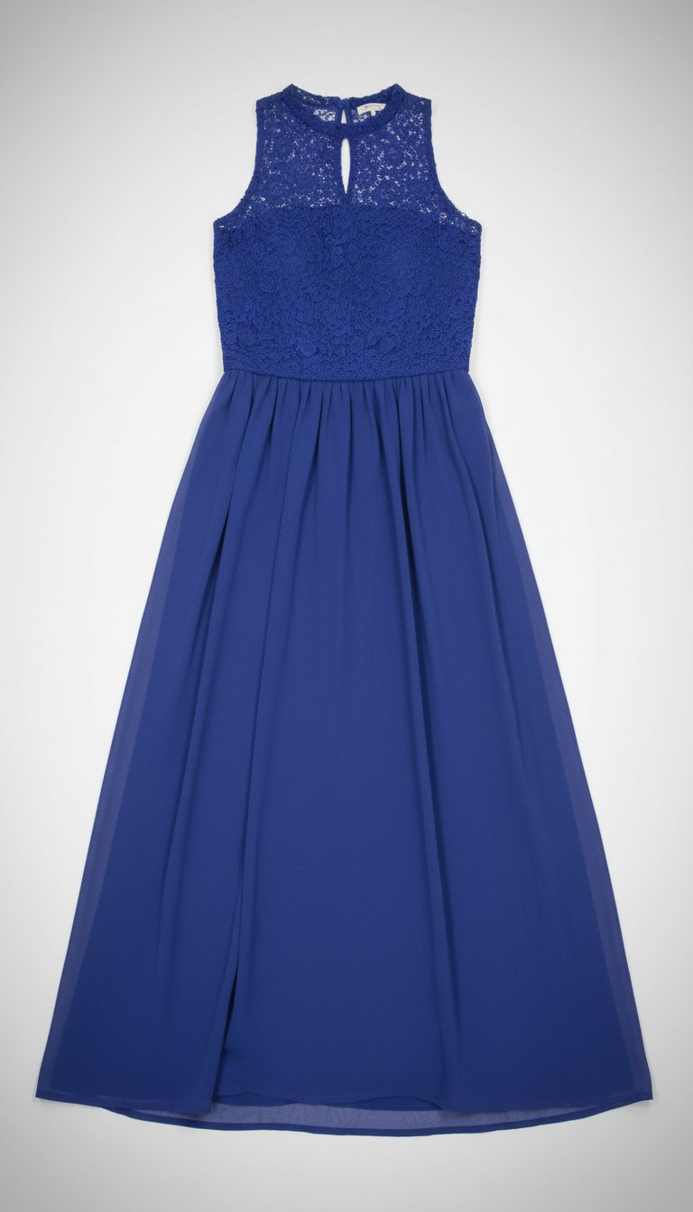 Une robe bleu roi