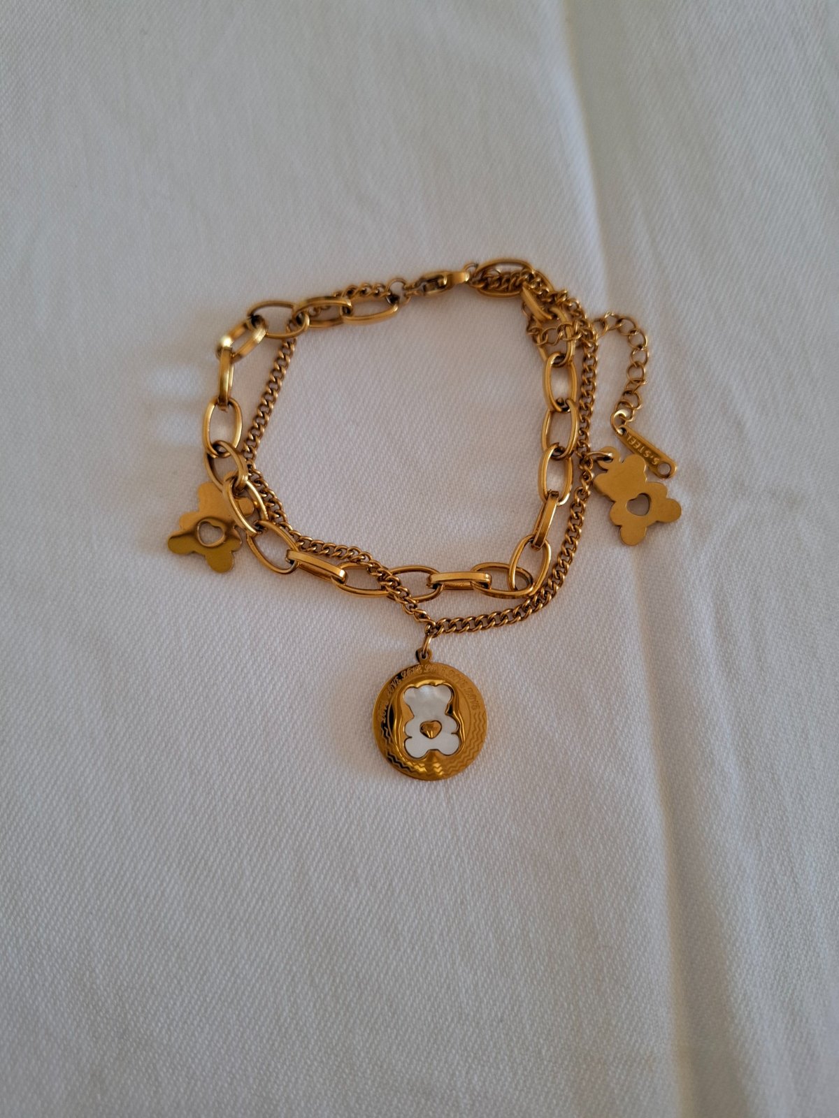 Bracelet doré inoxydable 