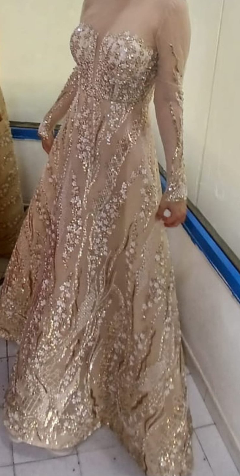 Robe soiree champagne