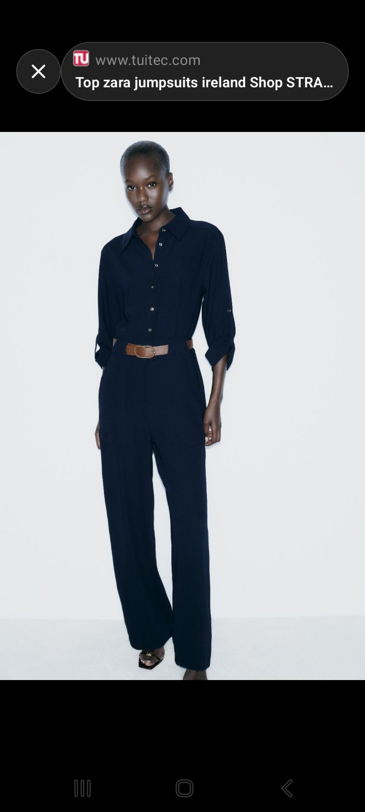 Combinaison Zara bleu marine 