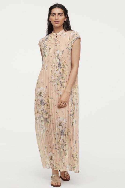 Superbe robe legere plissee h&m