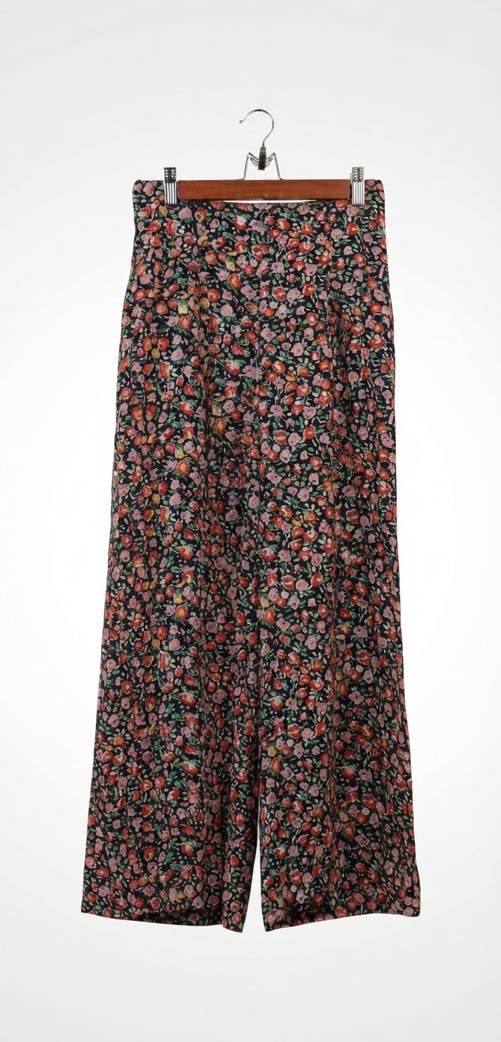 Pantalon large satiné 