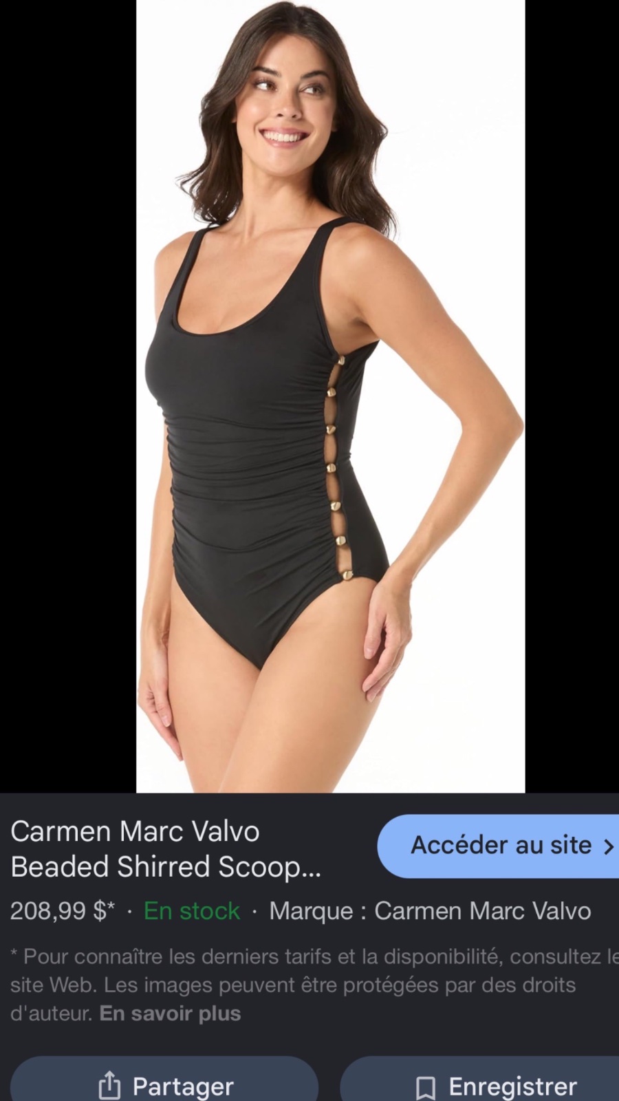 Maillot pour femme Carmen Marc valvo 