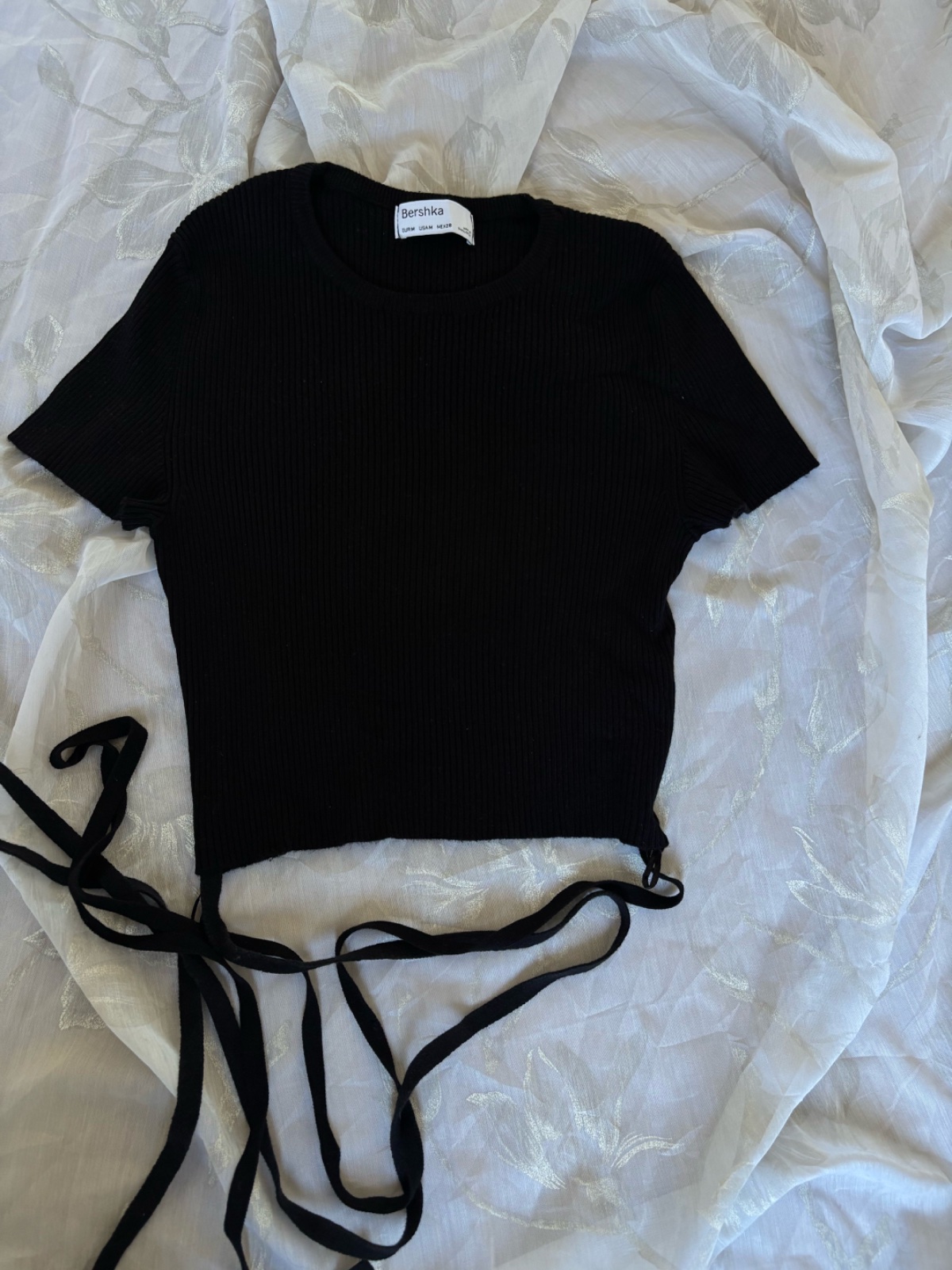 Top noir bershka