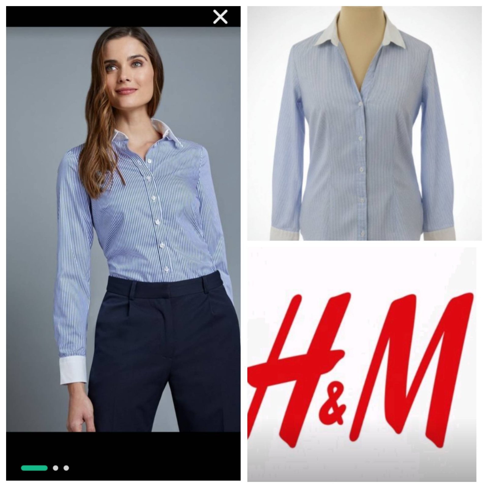 Chemise courte H&M