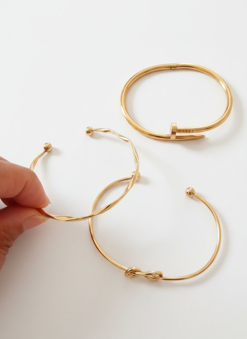 3 bracelets inoxydable 