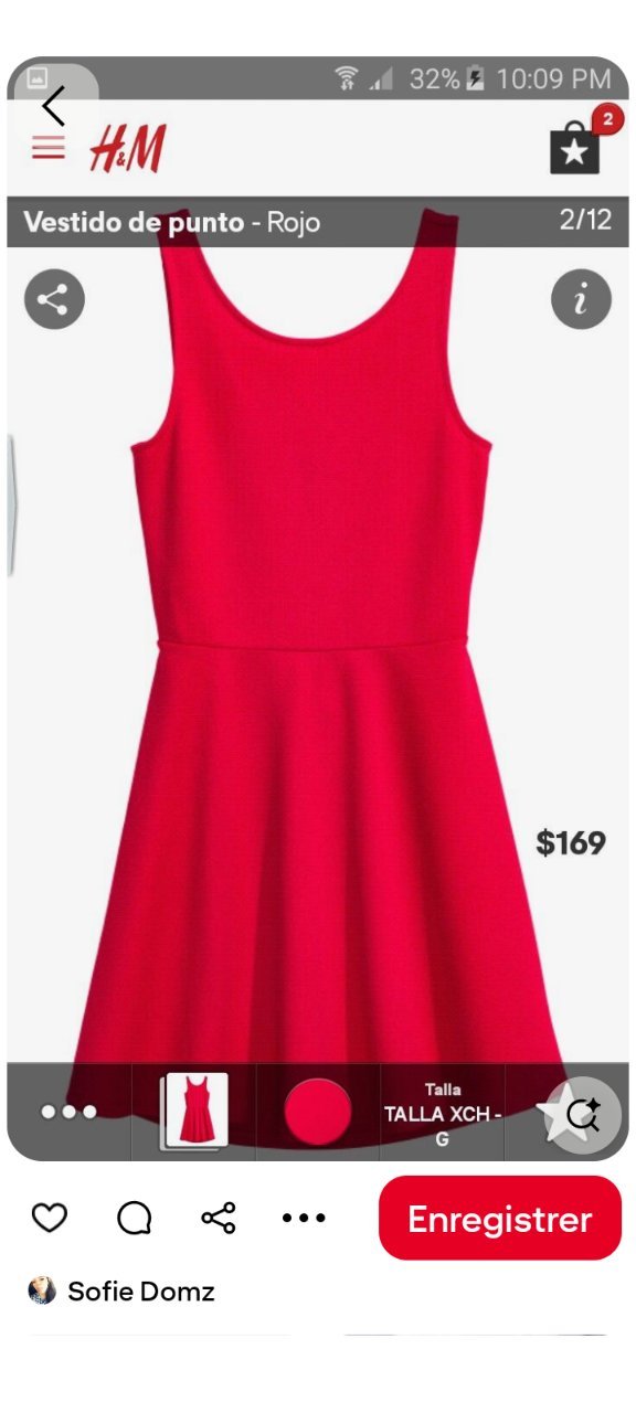 Robe rouge H&M