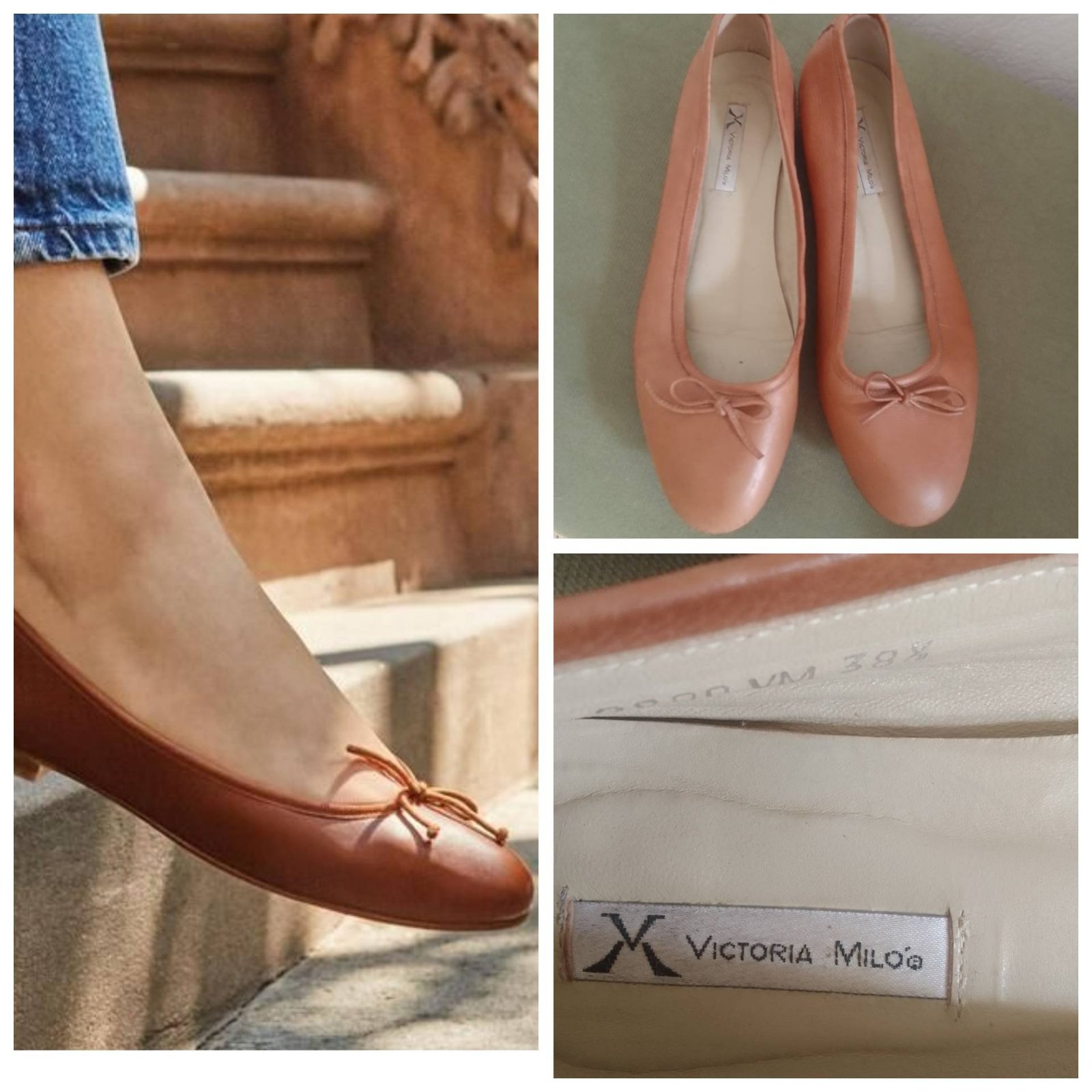 Ballerine en cuir 