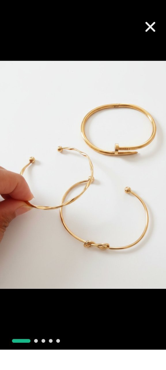 3 bracelets inoxydable 