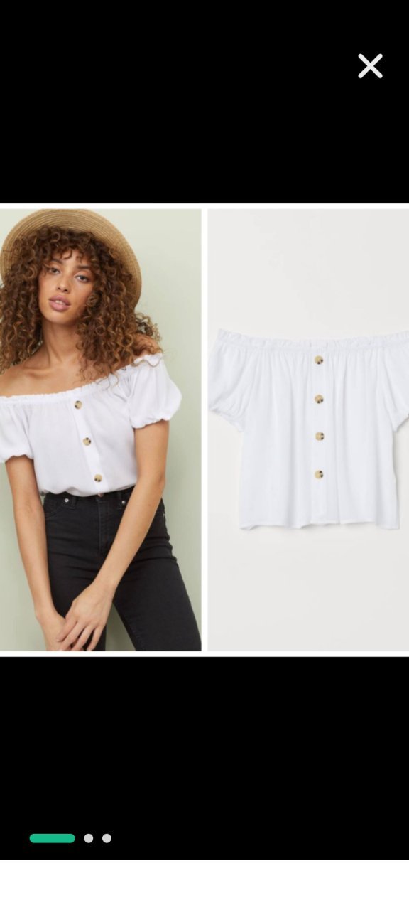 Crop top blanche 