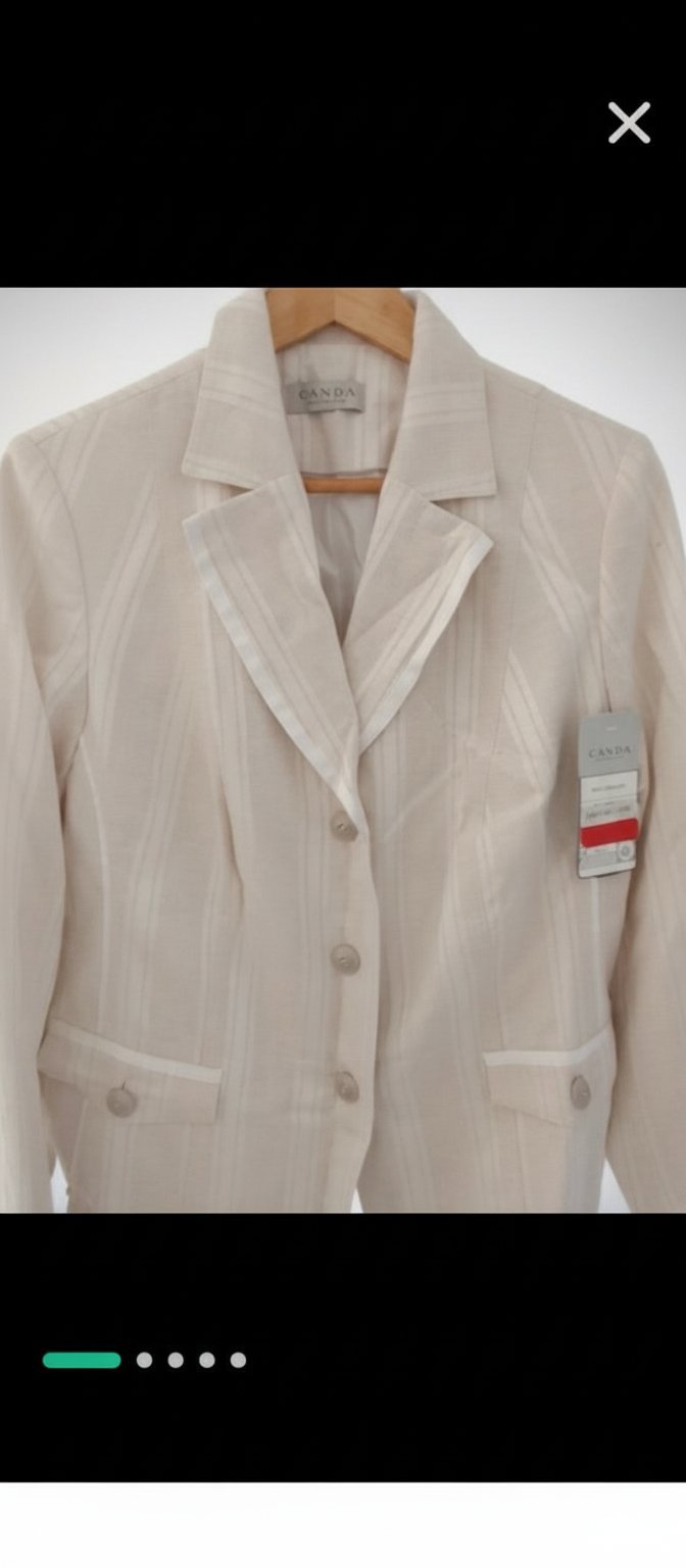 Blazer en blanc cassé 