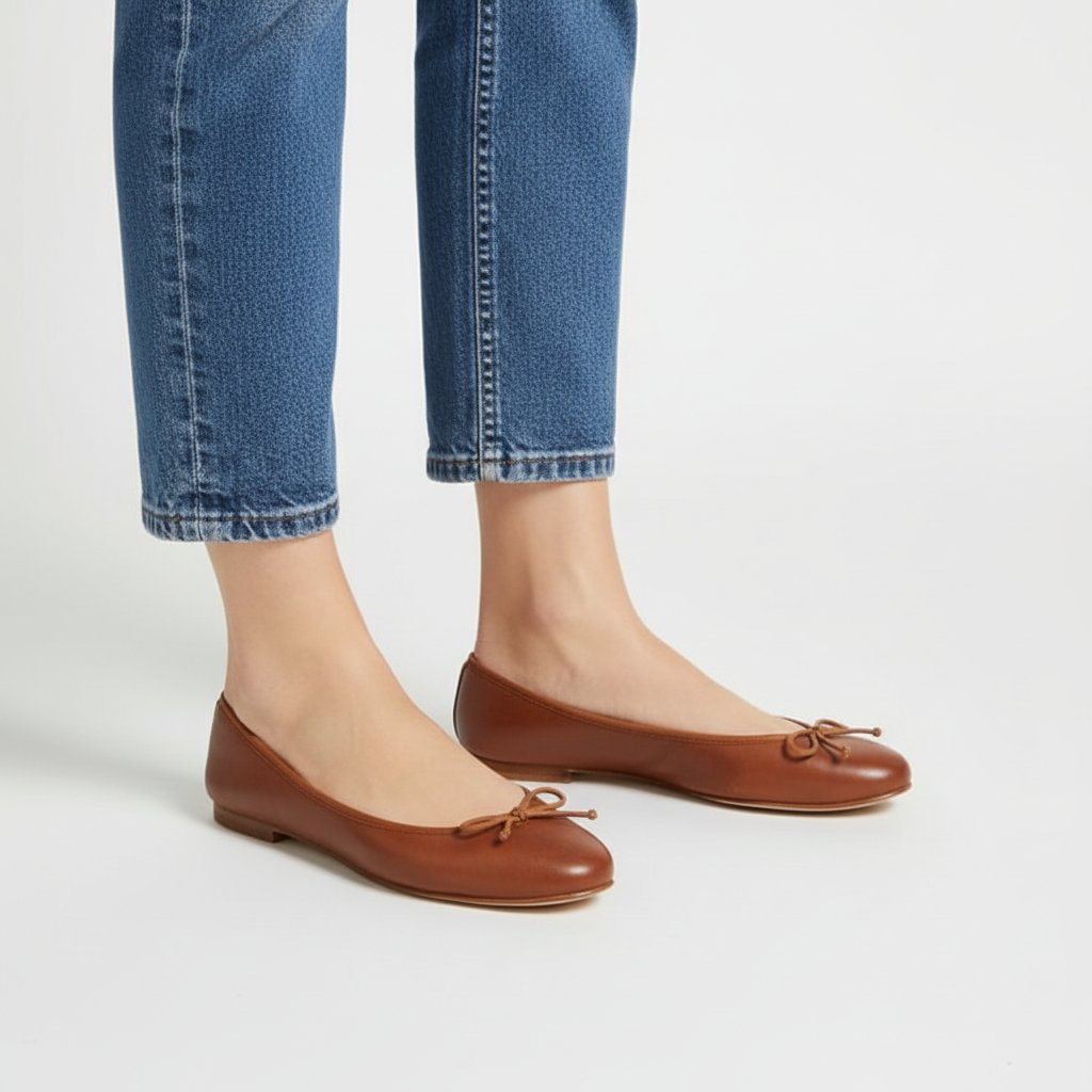 Ballerines en cuir 