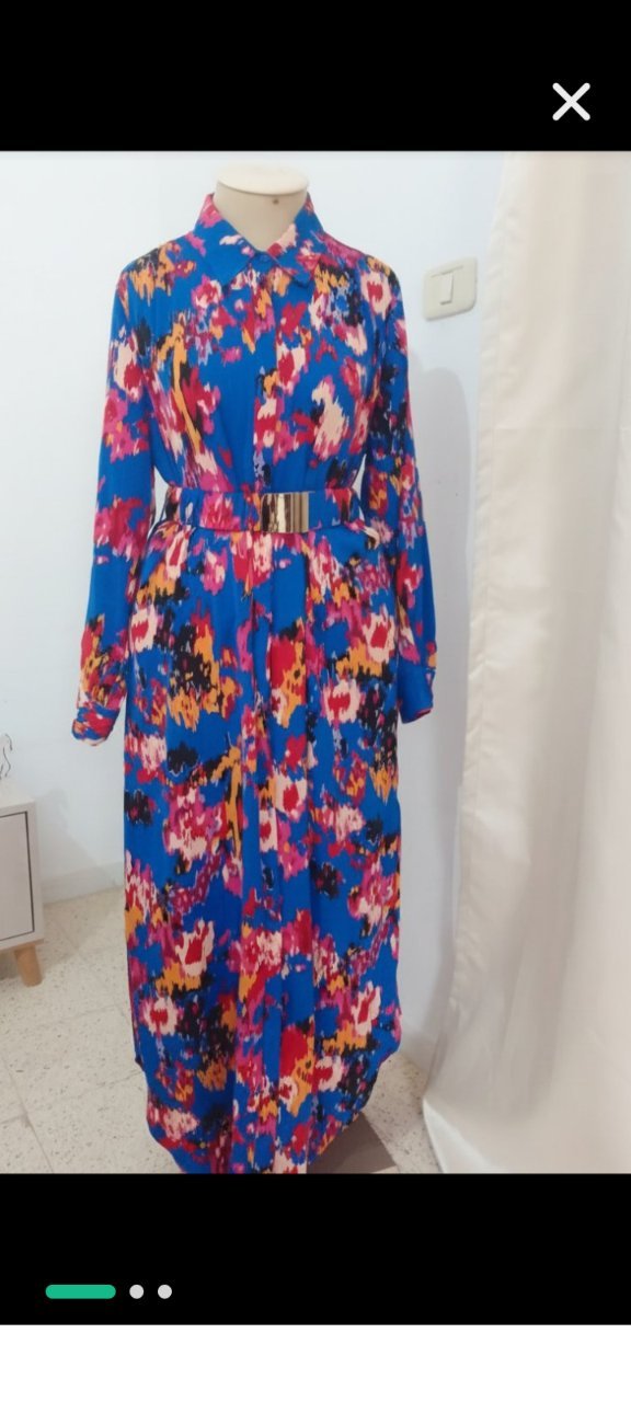 Robe chemise pour femme voilée 