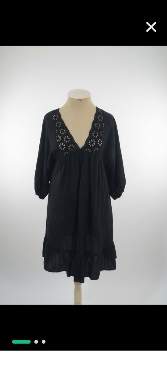Robe noire ouversiz 