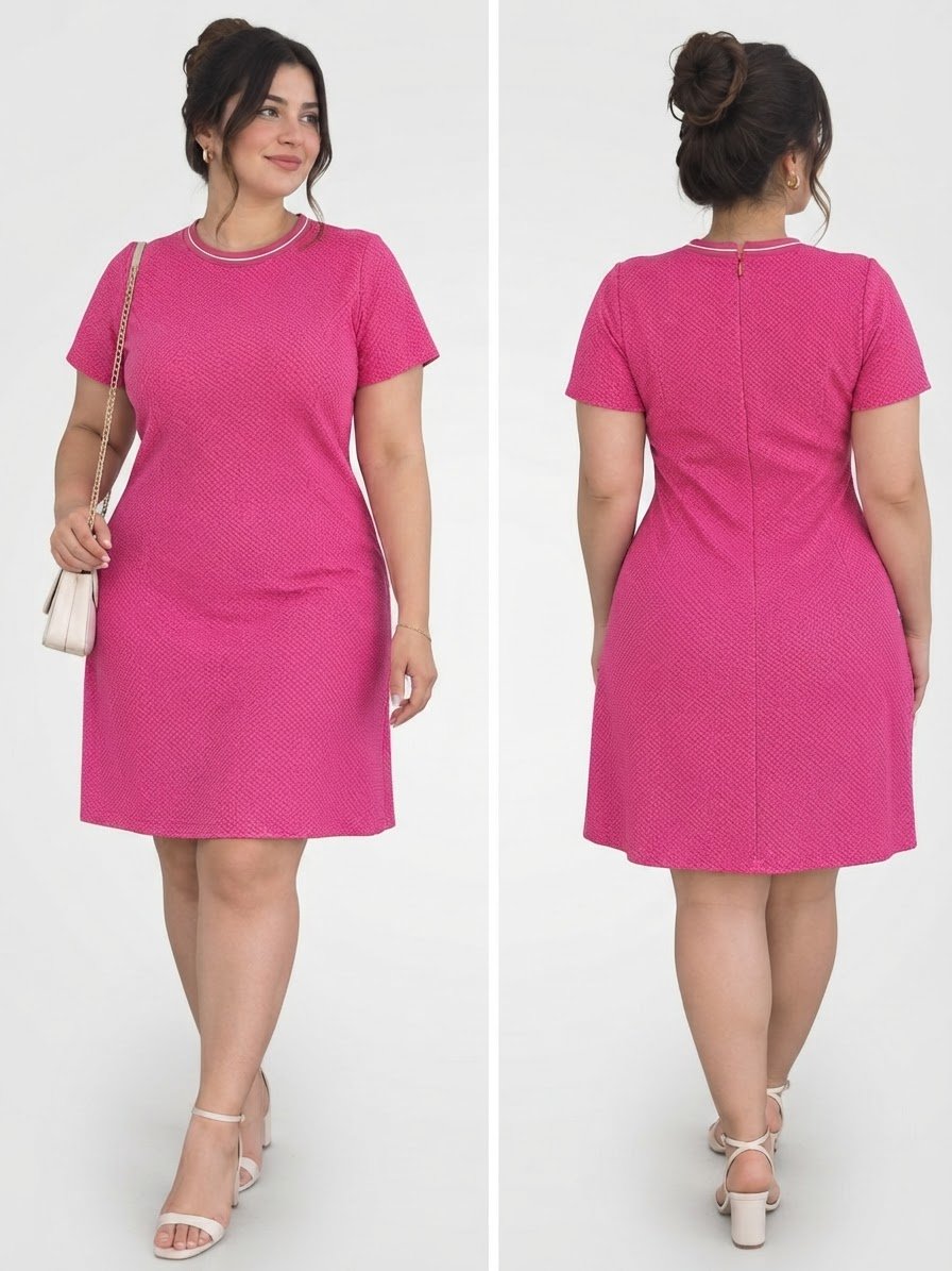 Robe rose fuchsia élégante & tendance 💗