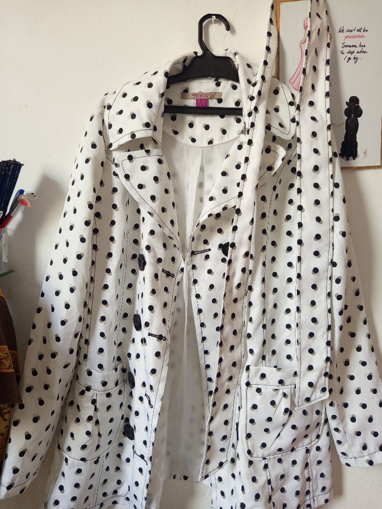 Polka dots Trench coat 