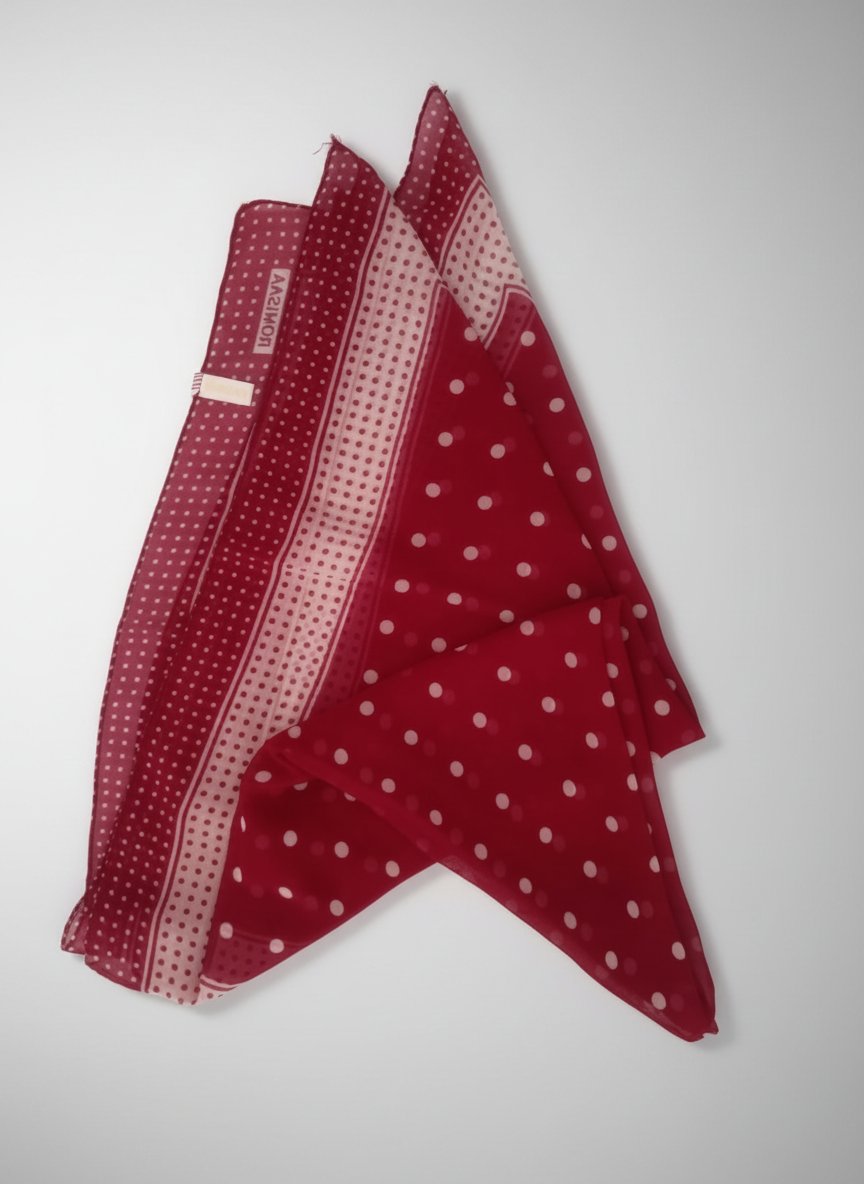 Foulard carré polka dots 