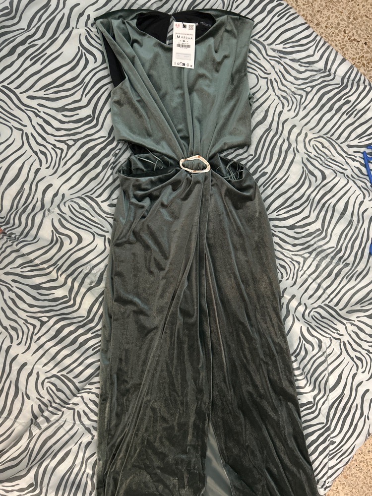 Robe zara verte