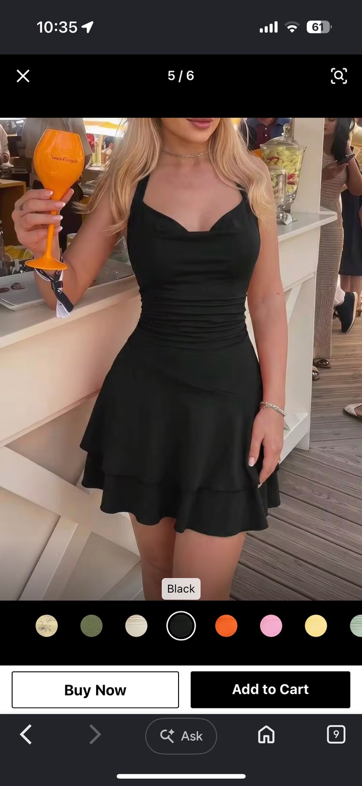ROBE NOIR SHEIN 