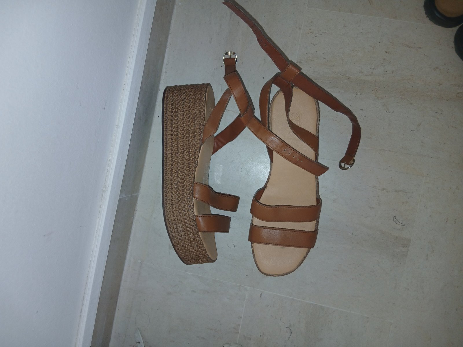 Sandales rafia très confortable 