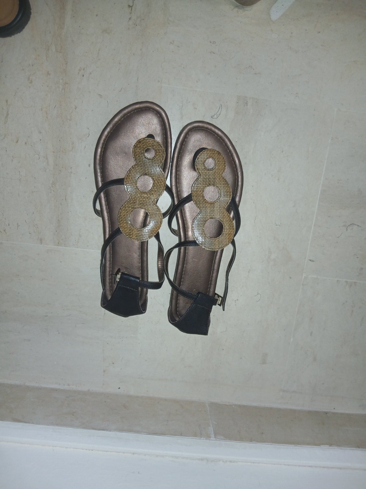 Sandales vrai cuir style grecque 